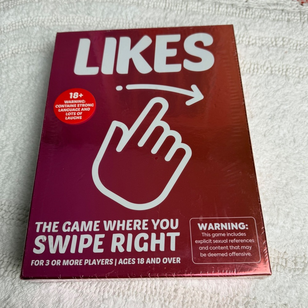 Likes The Game Where You Swipe Right Adult Party Card Game 18+ Outset Media NEW